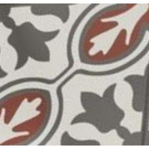 Adorne Leon Terracotta, White and Grey Wall & Floor Tile 200mm x 200mm